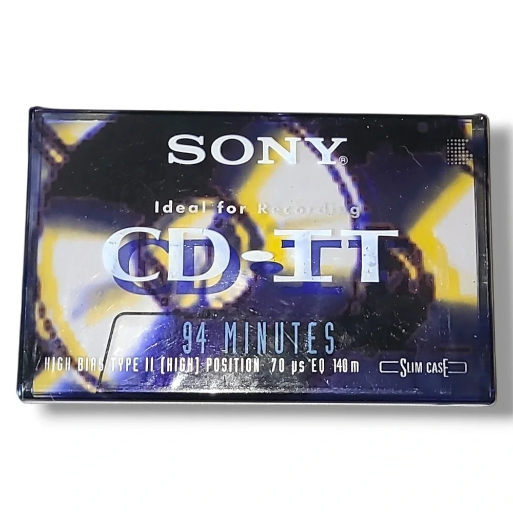 NOS Sony CD-IT 94 Min Type II High Bias Cassette Tape Sealed Vintage Audio‎